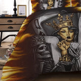 Reina Skull Diamond Royale Quilt / Doona / Duvet Cover set V745-AQ042346K3