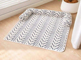Grey Plush Pet Bed Mat - 60 x 80 cm Polyester Fibre - Thickened Soft Cushion, Scratch Resistant V888-ELOSUNG47418