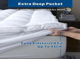 1000GSM Mattress Topper Viscose Derived from Bamboo, Thick Pillowtop Fitted Mattress Cover with 45cm V1317-HB-TOP-AUSK-CL-BAI