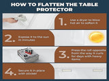 PVC Tablecloth Clear Plastic Cover Protector Mat V63-921131