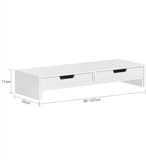 White Monitor Stand with Drawers V178-63284