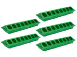 5Set Bird Feeding Trough Thicken Birdcage Hanging Feeder Bowl Box Feeding AccessoryGreen V1294-YM0901-3111210045611