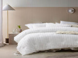 Vintage Design Homewares 3 Pcs Parquet White Comforter Set King V442-HIN-COMFORTER-PARQUET-WHITE-KI