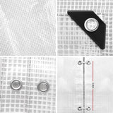 Instahut Tarp Tarpaulin 6x9m Canvas Heavy Duty Camping Cover Clear TARP-CLEAR-6X9