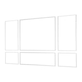 Wall Molding 3 Pack, Wainscoting Panels Kit, Lightweight Paintable Polystyrene, Easy to Install V952-QMSTJBYX2X1D4KCQL001V0