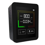 Carbon Dioxide Meter Temperature/Humidity Air Quality Monitor Digital CO2 Detector Air Analyzer for V1294-YM0901-H38312