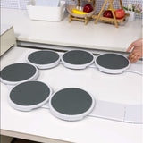 White 6 discs TheLazy Susan Revolution - Portable 22cm Rotating Food Tray for Easy Sharing V888-ELOSUNG28824