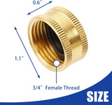 Brass Garden Hose Splitter Brass Garden Hose End Caps V1258-DP02-C-189