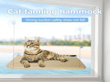 2 Set of Dark Grey Cat Window Tanning Hammock - 4 Strong Suction Cups & Durable Oxford Removable V888-ELOSUNG55191-7