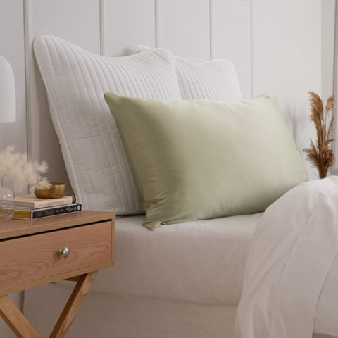 Pure Silk Pillow Case by Royal Comfort - Sage ABM-10002267