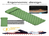 2pc Ultralight Inflatable Camping Sleeping Mat with Integrated Pillow - Waterproof 40D Nylon V888-ELOSUNG35940