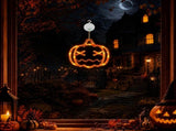 5 Pack Halloween Pumpkin Window Lights, Battery-Powered Halloween Decorations with Suction Cups, 8 V1107-124-99720-ORG3