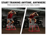 Plyometric Jump Box, 12 Inch Plyo Box, Steel Plyometric Platform and Jumping Agility Box, Anti-Slip V952-TXTD12YCGTHSLFMPHV0