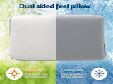 ROOMSENSE Reversible Dual-Sided Memory Foam Pillow, Ice-Cooling & Warm Fabric Sides, 55D Ultra-High XFKF-PL-1168R-WHX2