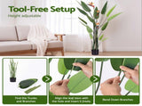 Artiss 150cm Artificial Bird of Paradise Plant with Flowers Realistic Leaves for Home Office Decor AP-TREE-BIRD-FL-150