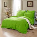 1000TC Tailored Super King Size Green Duvet Quilt Cover Set V493-SK-8