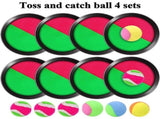 Toss and Catch Ball Game Set,8 Discs & 8 Balls,Velcro Catching Ball Set,Beach Games,Yard Games V1370-AZ4-08213