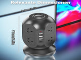 12-in-1 Tower Power Strip with USB V1142-LP601099883618486