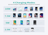 CHOETECH MIX00087 Qi 10W/7.5W Fast Wireless Charging Stand and Pad V28-ELECHOMIX00087