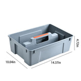 2-Compartment Plastic Cleaning Caddy-Commercial Grade Tool Organizer with Handle for Efficient V1370-AZ4-19722