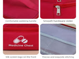Beige 3-Piece First Aid Organizer Set Small, Medium & Large Medicine Storage Cases V888-ELOSUNG48291