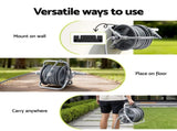 Green Fingers 20m Retractable Garden Hose Reel Heavy Duty 1/2" Hose Auto Rewind HR-WA-MNL-20M-PLS