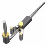 Woodworking Linear Arc Dual-purpose Scriber Ruler Parallel Line Drawing Tool Measuring Gauge DIY V1369-AZ3-W-05149