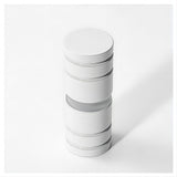 100cm Frameless Diamond Shower Screen White F-Brackets with SS Hinges & Round Knob Handle V63-911121