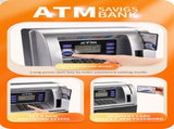 Kids Electronic ATM Savings Bank - Digital Piggy Bank with Password, Auto Roll-in Banknotes & Coin V888-ELOSUNG35821