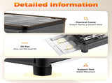 Portable Gas Stove Burner Butane BBQ Camping Gas Cooker With Non Stick Plate Black with Fish Pan and V255-JYT-001-BK