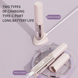 Brown Cordless 2-in-1 Hair Straightener and Curler - Rechargeable Mini Styling Tool with Ceramic V888-ELOSUNG56173-2