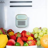 Mini Fridge Deodorizer Rechargeable Air Purifier for Refrigerator Wardrobe White V1263-JX-7762