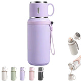 1Pcs 2 In 1 Stainless Steel Thermo Vacuum Insulated BottleWith Cover Lid For Coffee Hot Drink And V1192-AZ-W-28092
