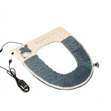 USB-Powered Heated Toilet Seat Cover with Soft Plush Surface, Adjustable Temperature & Timer, V1341-ZY-7X68T9W8-ROYALBLUE