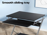Artiss Computer Desk Keyboard Tray Shelf Black 60CM MET-DESK-105-BK