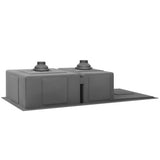 Cefito Kitchen Sink 100X45CM Stainless Steel Basin Double Bowl Nano Black SINK-BLACK-10045