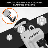 HORUSDY 3PCS Aluminum Straight Pipe Wrench Set 10" 14" 18" with Alloy Steel Jaws V465-81145