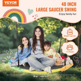 Tree Swing, 40 Inch Saucer Swing, 750lbs Weight Capacity, 900D Oxford Fabric Swing Seat with 2 Tree V952-CSFDQQCSFD407SNPQV0