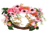 Artificial Flower Wreath Simulation Peony Door Hanging Garland Festivals Party DecorationPink V1294-YM0710-3115210132511