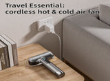 Grey Wireless Rechargeable Hot & Cold Hair Dryer - Lightweight Portable Blow Dryer with Blue Light V888-ELOSUNG49527