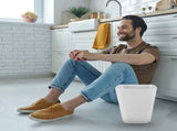 Vanity Trash Can Trash Can Plastic Practical Use for Bathroom 1Pack V1192-AZ-W-30629