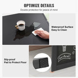 Wall Mounted Desk, Fold out Convertible Desk, Multi-Function Folding Wall Table with Chalkboard for V952-FDBGZBHBZXK0THXAQV0