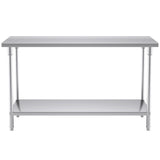 SOGA 150*70*85cm Commercial Catering Kitchen Stainless Steel Prep Work Bench WORKBENCHSS2010150CM