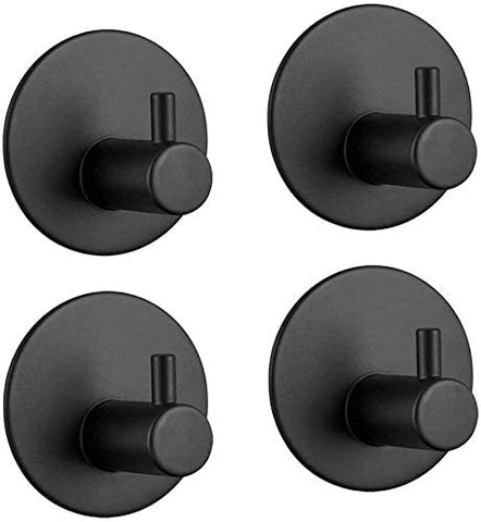 4 Pack Stainless Steel self-Adhesive Wall Hook for Bathroom and Kitchen V178-77770