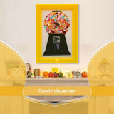 Candy Dispenser Picture Frame - Gumball Machine in a Frame Fast Distribution of Candies, Nuts, & V1370-AZ4-16710