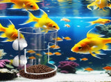 No Mess Aquarium Feeder, 2026 New Acrylic Clear Fish Tank Feeder with Suction Cup, Preventing Food V1258-DP02-F-47