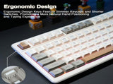 SOLAKAKA SK90 75% Compact Wireless Keyboard with Independent Number Padcream V1300-SK90-CREAM