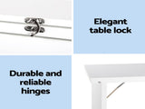 Artiss Computer Desk Bookshelf Wall Mount White DESK-WALL-WH