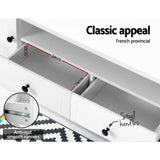 Artiss TV Cabinet Entertainment Unit 160cm White Kubi FURNI-P-KUBI-TV-WH-AB