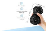Vibrating Roller Massager Electric Massage Ball Back Foot Muscle Pain Relief -Black V1263-JX-6580-2